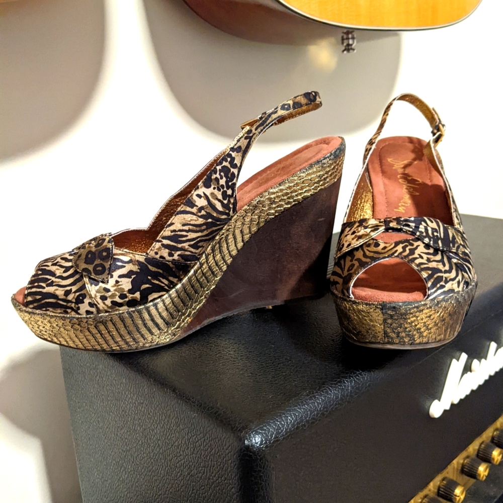 Sam Edelman Danica animal print platform wedge